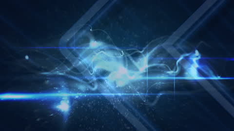 Futuristic Blue Light Energies with Digital Network Connections