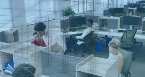 Collaboration and Digital Interface in Modern office