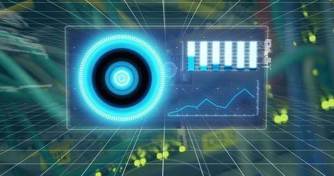 Futuristic Virtual Interface Analyzing Server Data - Download Free Stock Images Pikwizard.com