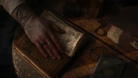 Exploring Ancient Manuscript in Candlelight