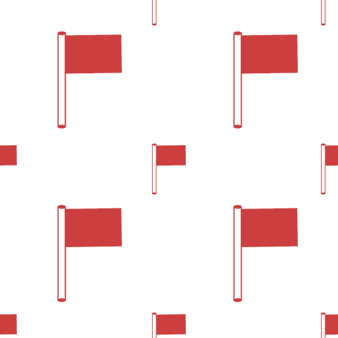 repeating red flags illustrations on transparent background - Download Free Stock Videos Pikwizard.com