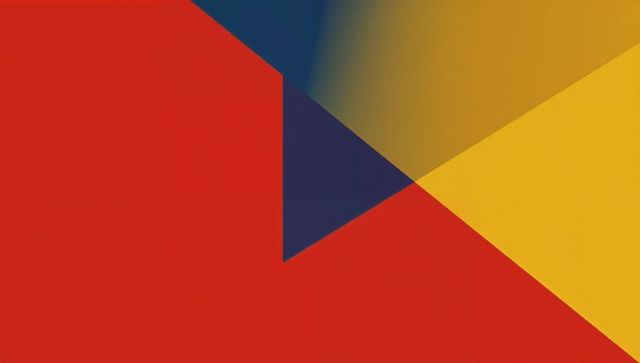 Vibrant geometric abstract art with bold colors