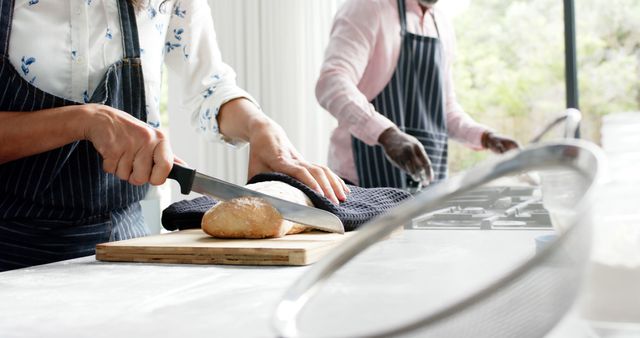 Diverse bakers preparing fresh bread in modern kitchen - Download Free Stock Images Pikwizard.com