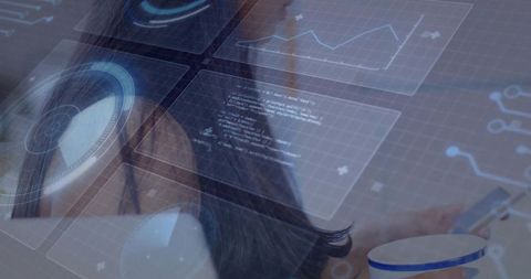 Holographic Medical Interface Review with Female Doctor