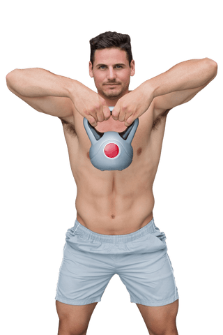 Fit Man Lifting Dumbbell on Transparent Background Isolated Fitness