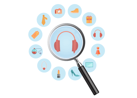 magnifying glass and shopping icons digital illustration transparent - Download Free Stock Videos Pikwizard.com