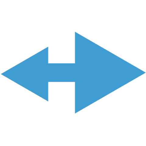 Blue Dual Arrows Symbol on Transparent Background with Copy Space - Download Free Stock Videos Pikwizard.com