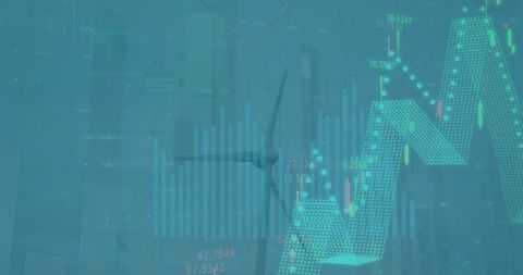 Digital Data Interface Overlay on Wind Turbine for Eco-Technology