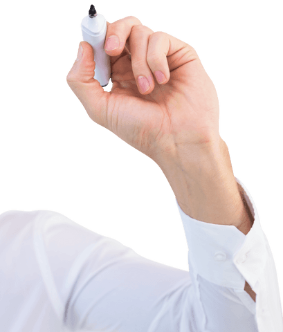 Businessman's Hand Writing with Marker On Transparent Background - Download Free Stock Videos Pikwizard.com