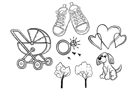 Transparent Family Symbols Exemplifying Parenthood and Childhood - Download Free Stock Videos Pikwizard.com