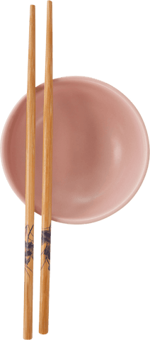 transparent pink bowl with wooden chopsticks design - Download Free Stock Videos Pikwizard.com