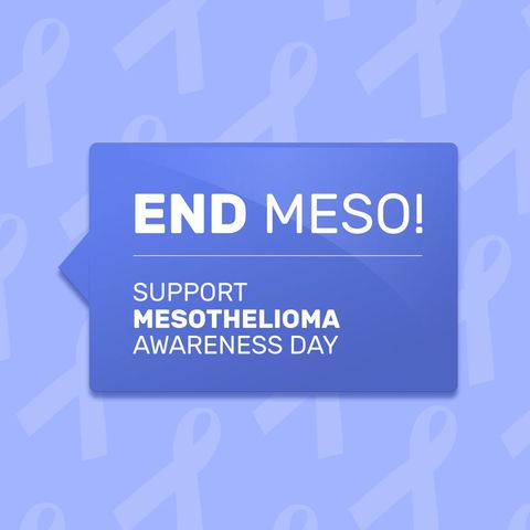 Mesothelioma Awareness Day Support Banner with Text and Ribbons - Download Free Stock Templates Pikwizard.com