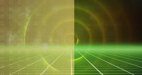 Abstract Digital Laser Grid with Spectrum Effects