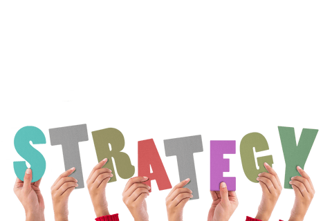 hands holding strategy text on transparent background - Download Free Stock Videos Pikwizard.com