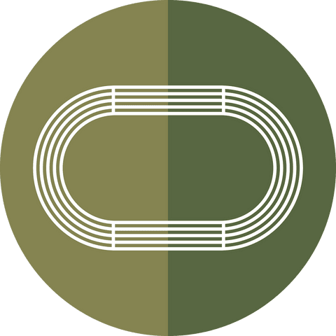 Athletics Stadium Icon on Transparent Background for Sport - Download Free Stock Videos Pikwizard.com