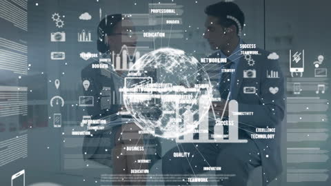 Diverse Business People Engaged in Digital Network Planning