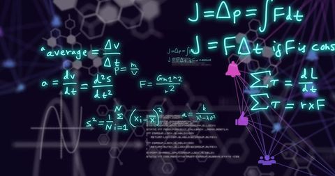 Complex Mathematical Equations on Digital Screen for Data Processing - Download Free Stock Images Pikwizard.com