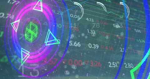 Digital Finance Data with Neon Elements Highlighting Global Economy - Download Free Stock Images Pikwizard.com
