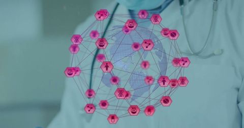 Global Healthcare Network with Digital Interfaces and Data