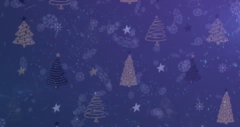 Magical Nightscape Seasonal Christmas Pattern