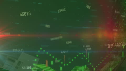 Animated Financial Data Visualization and Analytics Art