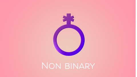 Digital Celebration of Non-Binary Identity with Pride Symbol
