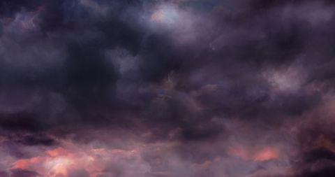 Dramatic Stormy Sky with Dark Clouds and Soft Sunset Glow - Download Free Stock Images Pikwizard.com