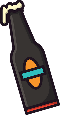 vector beer bottle isolated on transparent background - Download Free Stock Videos Pikwizard.com