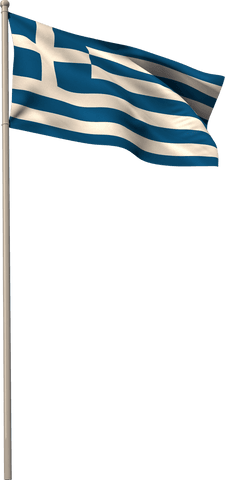 transparent greek flag on flagpole waving in wind - Download Free Stock Videos Pikwizard.com