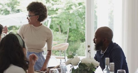 Elegant Wedding Reception Gathering Celebrating with Drinks