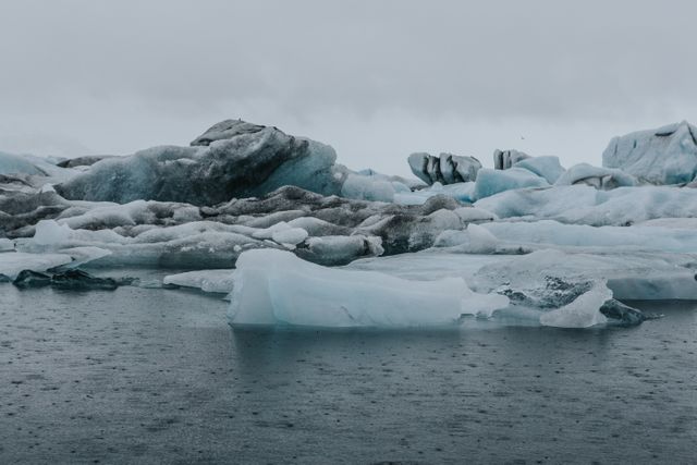 Majestic Icebergs Floating in Serene Waters of Arctic Ocean - Download Free Stock Photos Pikwizard.com