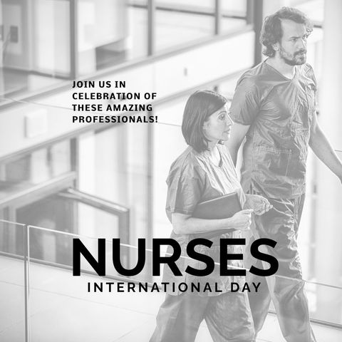 Healthcare team celebrating international nurses day