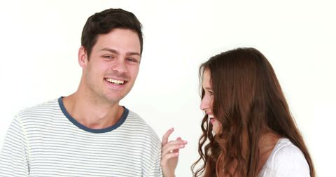 Joyful Young Couple Laughing Together - Download Free Stock Images Pikwizard.com