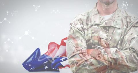 American Soldier Conceptualizing Patriotism and Biotechnology - Download Free Stock Images Pikwizard.com