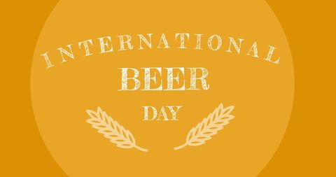 International beer day celebratory banner graphic