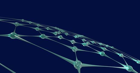 Futuristic Neural Network Art Technology Concept