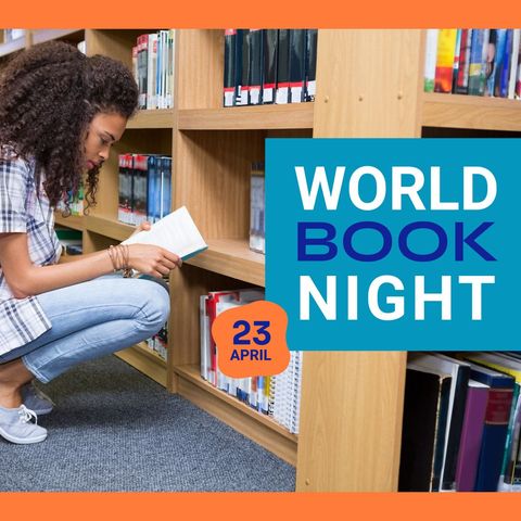 World Book Night Celebration in Library Setting - Download Free Stock Templates Pikwizard.com