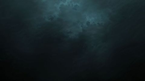 Mysterious deepsea with shimmering light patterns