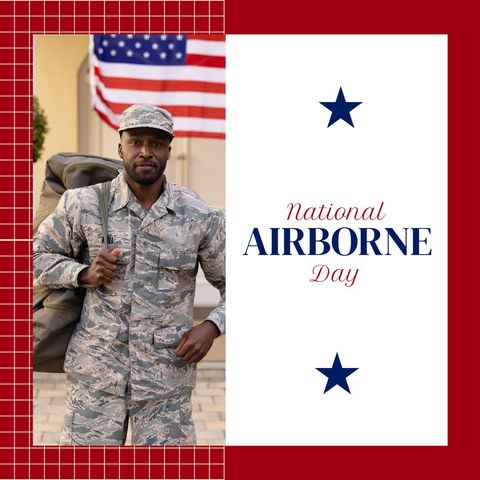 Celebrating National Airborne Day with Proud Soldier - Download Free Stock Templates Pikwizard.com