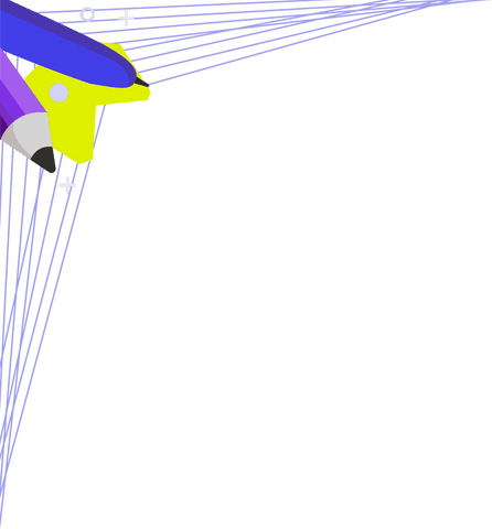 stylized yellow and blue pencils on transparent background - Download Free Stock Videos Pikwizard.com