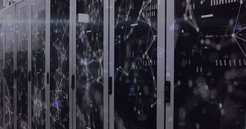 Futuristic Data Center Servers with Digital Network Connections - Download Free Stock Images Pikwizard.com