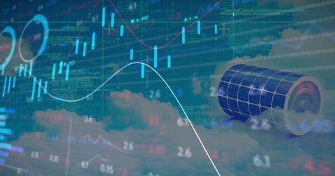 Solar Energy Integration in Financial Markets Visualization - Download Free Stock Images Pikwizard.com