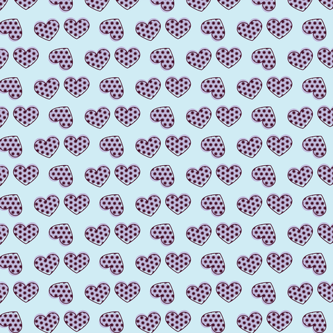 Seamless Colorful Heart Pattern on Transparent Blue Background - Download Free Stock Videos Pikwizard.com