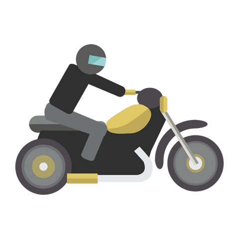 motorbike rider illustration on transparent background - Download Free Stock Videos Pikwizard.com