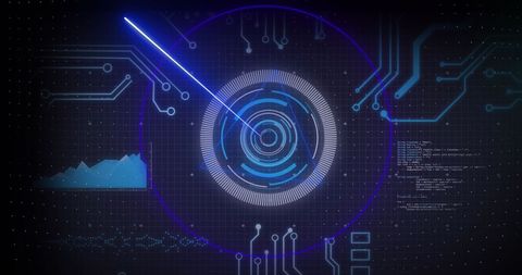 Futuristic Financial Data Processing Interface - Download Free Stock Images Pikwizard.com