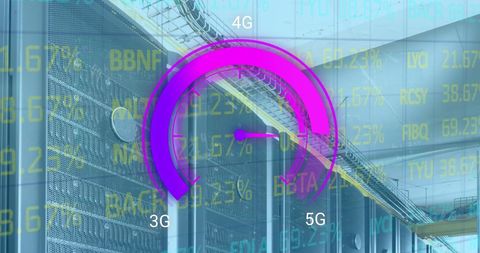Futuristic Data Processing with 5G Connectivity - Download Free Stock Images Pikwizard.com