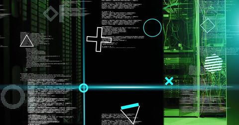 Abstract Digital Data Processing with Futuristic Elements - Download Free Stock Images Pikwizard.com