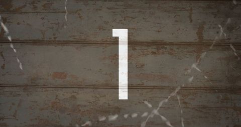 Number One on Weathered Wall with Sparks - Download Free Stock Images Pikwizard.com
