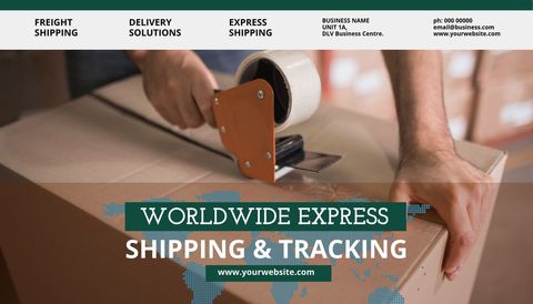Efficient Package Sealing for Global Shipping - Download Free Stock Templates Pikwizard.com