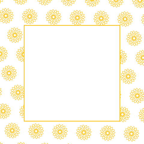 Yellow Floral Frame with Copy Space on Transparent Background - Download Free Stock Videos Pikwizard.com